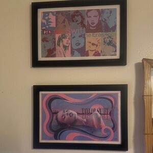 Taylor Swift Eras Tour LA VIP posters in frame